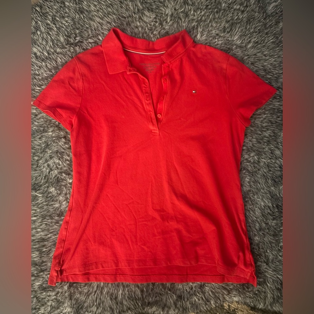 Tommy Hilfiger Classic Red Short Sleeve Polo